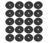 Angoily 40 Pièces Toile Anti-Herbe Noire Tapis de Paillis Respirant Non Tissé 15Cm Anneau de Protection pour Arbres Disque de Protection pour Gazon Usage Extérieur et Potager
