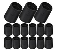 Angoily 48 Pièces Clips de Fixation pour Étagère Plastique Noir Manchons pour Système de Rayonnage Métallique Verrouillages Ajustables pour Supports Filaires Accessoires de Rangement