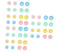 Angoily 48 Pièces Joystick Étui En Silicone Casquettes De Manette Couverture De Manette Pour Machine De Jeu Protège-pouce Anti Grip Gel De Silice Patte De Chat Étui De Protection Léger