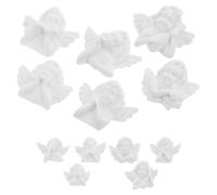 Angoily 48 pièces Miniature Resin Angel Charms Baroque Style DIY Phone Case Decorations For Scrapbooking Jewelry Hair Accessories