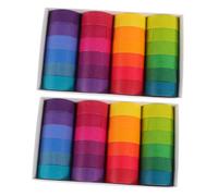 Angoily 48 Rouleaux Ruban Washi Masking Tape Couleurs Arc Ciel Diy Décoration Papier Adhésif pour Scrapbooking Journal Planificateur