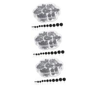 Angoily 480 pièces Yeux de Sécurité Plastique pour Poupées Accessoires DIY pour Amigurumi Crochet Animaux Feutre Noir Assortiment pour Fabrication de Jouets