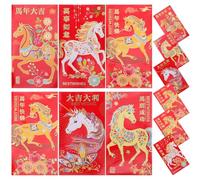Angoily 48pcs Chinese Red Envelopes 2026 Year of the Horse Lucky Money Packets for Lunar New Year Spring Festival Cash Envelopes