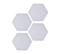 Angoily 4pcs Panneaux de Peinture à L'huile Hexagonaux en Coton Blanc, Résistants à L'usure, Confortables, pour Débutants en Peinture à L'huile et Décoration DIY