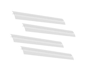 Angoily 4pièces Cache-fentes Silicone Pour Cuisinière Couverture De Joint Étanche Pour Éviter Les Débris Entre Le Four Plan De Travail Compatible Avec Types De Cuisinières