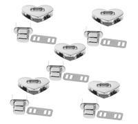 Angoily 5 Ensembles de Fermoirs à Boucle de Cœur en Métal Argenté, Compatibles Polyvalents pour Paquet à Bandoulière et Portefeuilles, pour Projet de Création DIY de Paquet