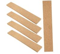 Angoily 5 pièces Bandes Murales Liège Autocollantes Strips de Liège sans Cadre pour Mémo et Affichage Design Simple et Épais Support Multi-usages pour Bureau et Maison Facile à Installer