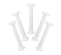 Angoily 5 Pièces Décoration Colonne Romaine Mini Support Pilier Romain pour Mariage Accessoire Photo Créatif Ornement Maison Élégant et Facile à Nettoyer