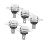 Angoily 5 pièces Interrupteur Thermostat Normalement Fermé Commutateur de de Température Compact pour Chauffage Distributeur Radiateur et Appareils Électriques