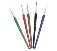 Angoily 5 Pièces kit stylo enclos de brosse art pinceaux chinois brosse à ongles kit manucure stylos de peinture de stylos à encre traditionnels Acier inoxydable