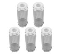 Angoily 5 Pièces Lot de 5 Protections pour Filtre D’Aquarium en Acier Inoxydable 16Mm, Crépine D’Entrée Filet à Mailles Fines, Écran de Protection pour Crevettes et Petits Poissons -