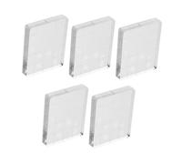 Angoily 5 Pièces Lot de Blocs pour Scrapbooking et Cartes Blocs de Montage Durables et Transparants pour DIY Artisanat Créatif