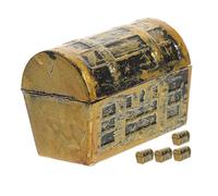 Angoily 5 pièces Mini Coffre Au Trésor Vintage Boîte de Rangement Décorative Miniature pour Maison de Poupée Accessoire de Décoration Chambre Garçon et Coffret Pirate