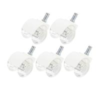 Angoily 5 pièces Roulettes de Chaise de Bureau Silencieuses PU Pivotantes pour Meubles Mobilité Facile