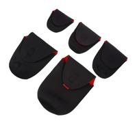 Angoily 5 pièces Sacoche Néoprène pour Objectif Appareil Photo Pochette Étanche Antichoc Housse de Protection Résistante Aux Chocs pour Lentilles DSLR Accessoire de Rangement Compact