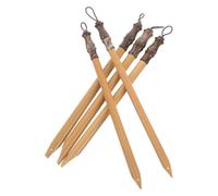 Angoily 5 Pièces Stylo de Calligraphie en Bambou pour Écriture, Traits | Contrôle Précis de L’encre, Portable, pour École et Maison, Bambou, Usage D’entraînement