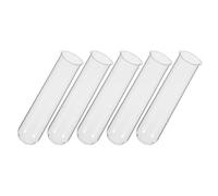 Angoily 5 Pièces Tube à Essai avec Fond Rond et Bord en Verre Transparent pour Propagation Hydroponique Vase à Fleurs Décoration Naturelle de Plantes et Herbes pour Maison et Arrangement