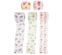 Angoily 5 rouleaux Bandages Auto Adhésifs Larges Bande Élastique Respirante et Confortable pour Protection Sportive Soin des Blessures pour Chiens Portable et Facile à Utiliser