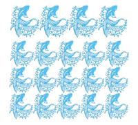 Angoily 50 marque-verres en papier - Inserts en papier pour verres à vin - Décoration de fête sur le thème des poissons rouges pour cocktails, réceptions et fêtes de fin d'année