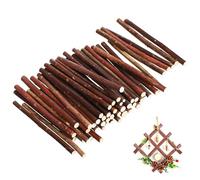Angoily 50 Pièces Brindilles Naturelles en Bois pour Travaux Manuels, Bâtons Longs Robustes Design Rustique, pour Décoration et Bricolage Créatif