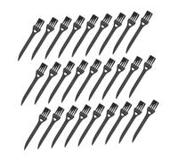 Angoily 50 pièces Brosse de Nettoyage pour Clavier et Électronique Brosse Antipoussière Précis pour PC Téléphone Maison et Cuisine Poignée Noire avec Poils Noirs