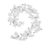 Angoily 50 pièces Cales Plastique pour Meubles avec Vis Support Angle Renfort et Placards Stables et Durables pour Facile