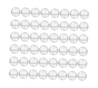 Angoily 50 Pièces Capsules Transparentes Rondes Réutilisables pour Distributeur de Jouets et Stockage de Perles Boîtes Vides pour Gumball Machine Présentation et Organisation Polyvalente