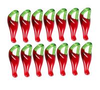 Angoily 50 Pièces Charme De Piment Pendaison Charmes De Bracelet Breloques Pour La Fabrication De Colliers Nombre Collier De Piment Pendentifs Végétaux Tout Petit Mignon Clé Rouge Un Verre