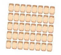 Angoily 50 Pièces Décorations Forme Mason Jar Ornements Artisanaux Durables pour Peinture Jouets Créatifs DIY pour Loisirs et Bijoux