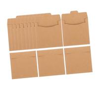 Angoily 50 pièces Kraft Paper CD Sleeves Protection pour CD DVD Pochettes de Rangement Pratiques et Antirayures pour Stockage Compact et Organisation Facile