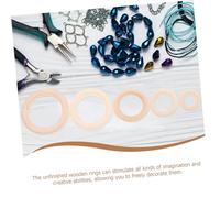 Angoily 50 Pièces Lot de Anneaux Rond Non Traités pour Bricolage Anneaux et Lisses pour Décorations Murales Macramé Artisanat Diy Finition Confortable