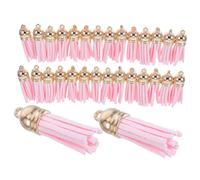 Angoily 50 pièces Lot de Pompons pour Porte-clés et Sacs à Main Accessoires DIY Résistants Décoloration pour Bijoux Marque-pages Boucles Oreilles et Créations Artisanales