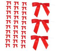 Angoily 50 pièces Mini Nœuds Décoratifs Polyester avec Fil de Fer Résistants et Colorés pour Cadeaux Mariage et Décoration Maison