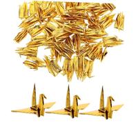 Angoily 50 Pièces Origami Crane Hanging Mobile Japanese Paper Cranes Lightweight Diy Decoration For Weddings Showers Nursery Room