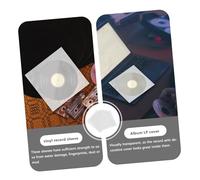Angoily 50 pièces Pochettes Vinyles Transparentes Épaisses Mil Protection Antistatique pour Disque Vinyle Rangement Album