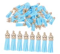 Angoily 50 Pièces Pompons Cuir PU Colorés pour DIY Bricolage Mini Pompons Vibrants pour Porte-clés Sacs et Bijoux Accessoires et Polyvalents pour Projets Artisanaux