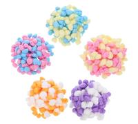 Angoily 500pièces Boules De Coton Colorées Pour Artisanat Et Nid Animaux Pompons Doux Et Chaleureux Pour Projets Manuels Et Hivernaux Lot Couleurs