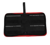 Angoily 55pièces Pochette À Outils Toile Oxford Avec Fermeture Éclair Rangement Compact Pour Embouts De Perceuse Organisateur De Stockage Pour Outils Et Accessoires