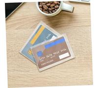 Angoily 56 pièces Pochette Transparente Antipoussière PVC pour Cartes Identité Cartes Bancaires et Badges Porte-cartes Vertical Résistant à Eau avec Surface Confortable Protection