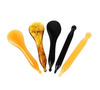Angoily 5pcs Outils de Massage en Résine et Cire D'abeille Barre de Grattage du Visage Corps Réduit Musculaire Utilisation Sûre pour Épaule et Jambe