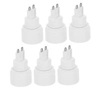 Angoily 6 Pièces Adaptateur Douille vers Compact Chaleur Conversion pour Ampoules Compatible Usage Domestique