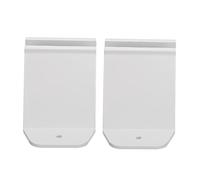 Angoily 6 Pièces Base pour Petite Clôture de Jardin Plastique Support de Bordure Stable avec Fixation Lot de Bases Blanches Faciles à Installer pour Clôture Extérieure