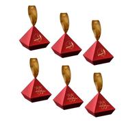 Angoily 6 Pièces Bonbons Papier pour Mariage de Boîte à Douceurs avec Design Chinois Traditionnel Style pour Fêtes Célébrations