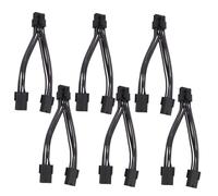 Angoily 6 Pièces Câble Alimentation pour Carte Graphique Câble Alimentation Pcie Répartiteur Y Adaptateur pour Connecteur de Carte Graphique Extension pour Gpu