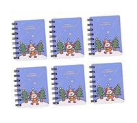 Angoily 6 Pièces Carnet à Spirale Portable Mini Bloc Notes Étudiant pour Bureau Style Aléatoire Pratique pour Écrire un Journal et Prendre des Notes