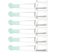 Angoily 6 Pièces de Cuillères à Oreilles en Silicone Visibles, Accessoires pour Enlever le Cérumen, Adaptées aux Oreilles 3.0-3.9mm, Matériau Pp Doux et Fonction Anti-obstruction