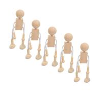 Angoily 6 Pièces Figurines Non pour DIY Poupées à Peindre pour Artisanat et Décoration