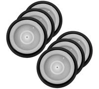 Angoily 6 Pièces Joint Membrane Silicone 27mm pour Valve D'urinoir et | Kit D'étanchéité en Plastique Noir, Contrôle D'eau Fiable, Entretien Sanitaire Privé, Pièce de Rechange