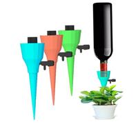 Angoily 6 pièces Kit Arroseurs Automatiques pour Plantes avec Valve de Contrôle et Pression Constante Goutteurs Réglables pour Arrosage Goutte à Goutte Intérieur et Couleur Aléatoire