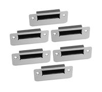 Angoily 6 pièces Kit de Plaques de Renfort pour Serrure de Porte Intérieure Ajustables pour Réparation de Gâche Installation Facile et Alignement Précis pour Fermeture Silencieuse et